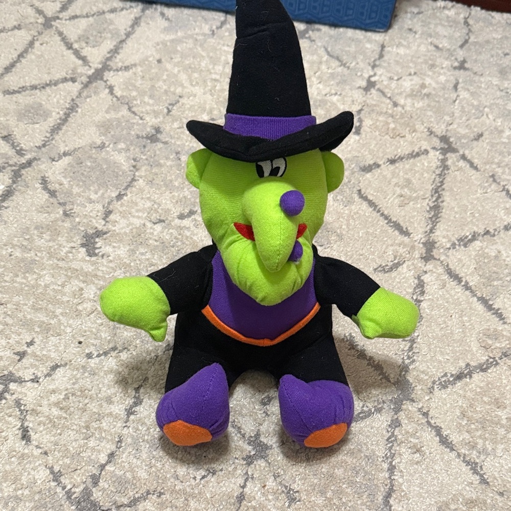 Green and Black Witch Plush Toy